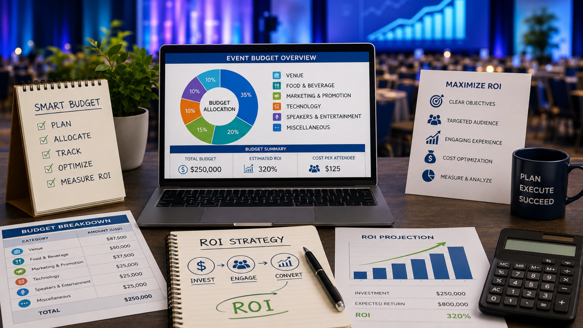 Corporate event budget planning